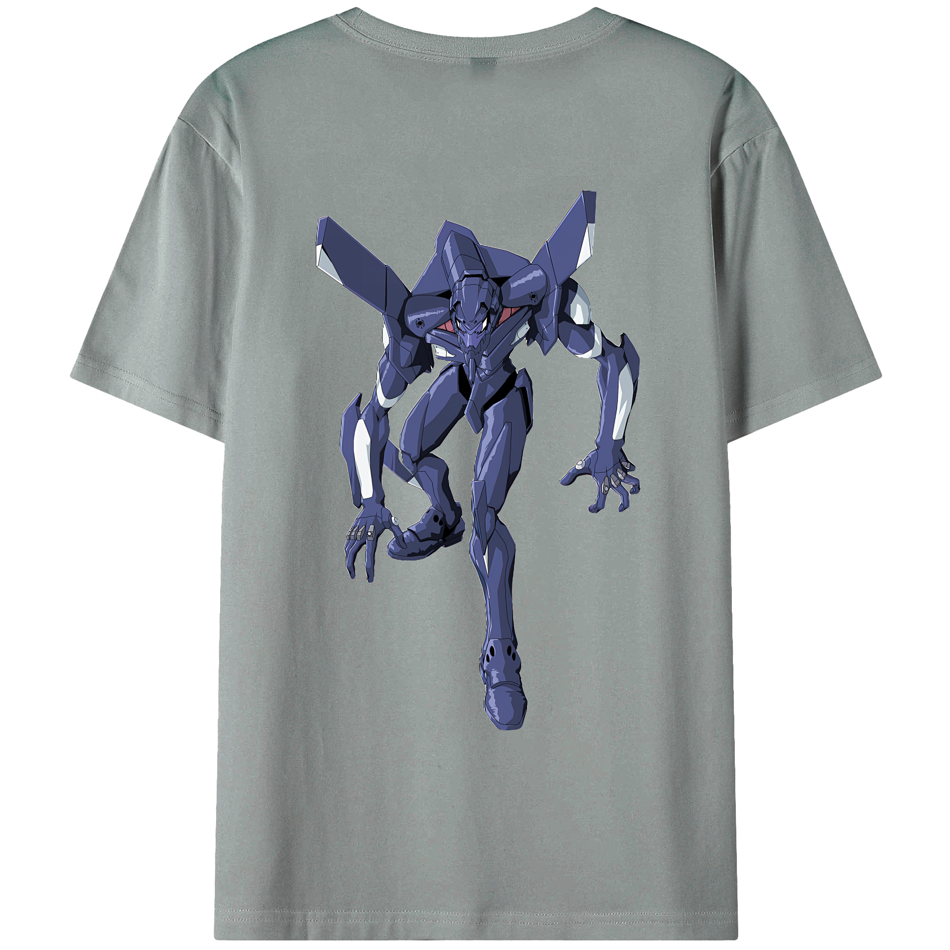（画像用） EVA 新世紀エヴァンゲリオン 綿100％ メンズ半袖Tシャツ（バックプリント） 通気性